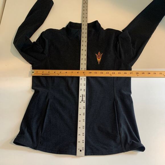 Beyond Yoga Jacket Womens L Large Black On The Go ASU Arizona State University - Picture 8 of 14